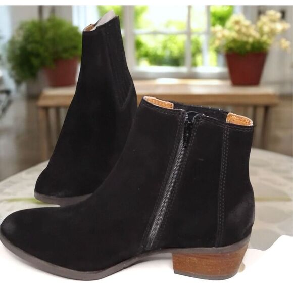 Josef Seibel $180 Daphne 44 Black Suede Ankle Boots Womens EU 42 / US 11 – New - Picture 3 of 11
